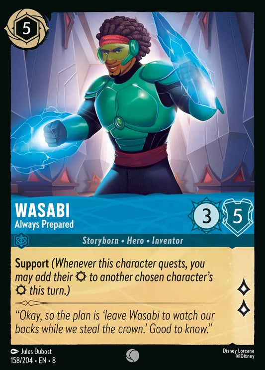 Wasabi - Always Prepared - 158/204 - Common - Reign of Jafar - Disney Lorcana