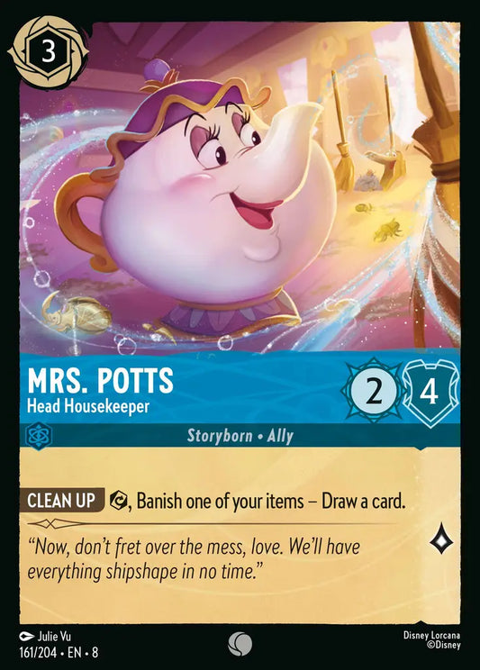 Mrs.Potts - Head Housekeeper - 161/204 - Common - Reign of Jafar - Disney Lorcana