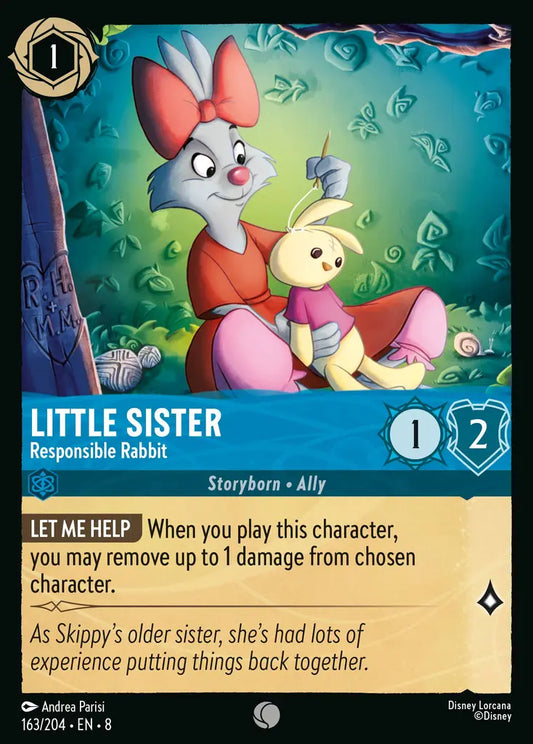 Little Sister - Responsible Rabbit - 163/204 - Common - Reign of Jafar - Disney Lorcana