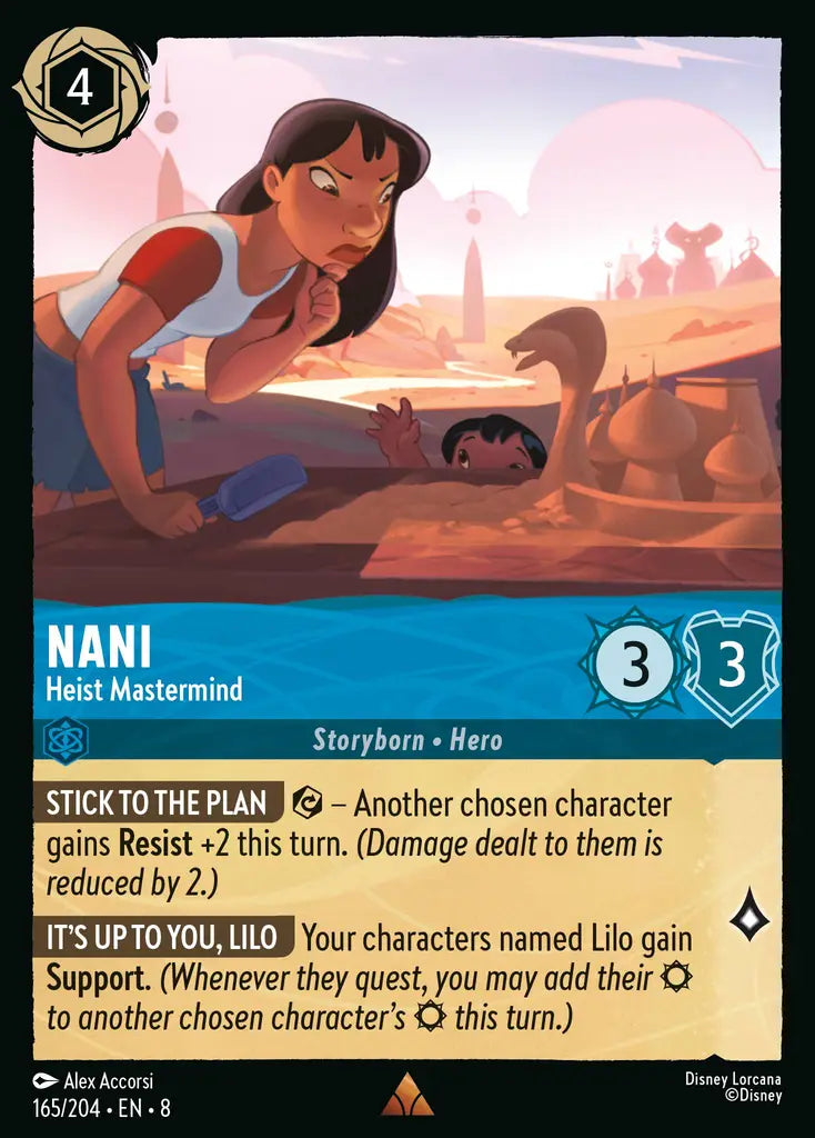 Nani - Heist Mastermind - 165/204 - Rare - Reign of Jafar - Disney Lorcana