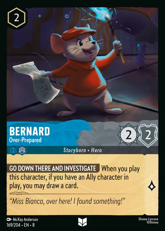 Bernard - Over-Prepared - 169/204 - Uncommon - Reign of Jafar - Disney Lorcana