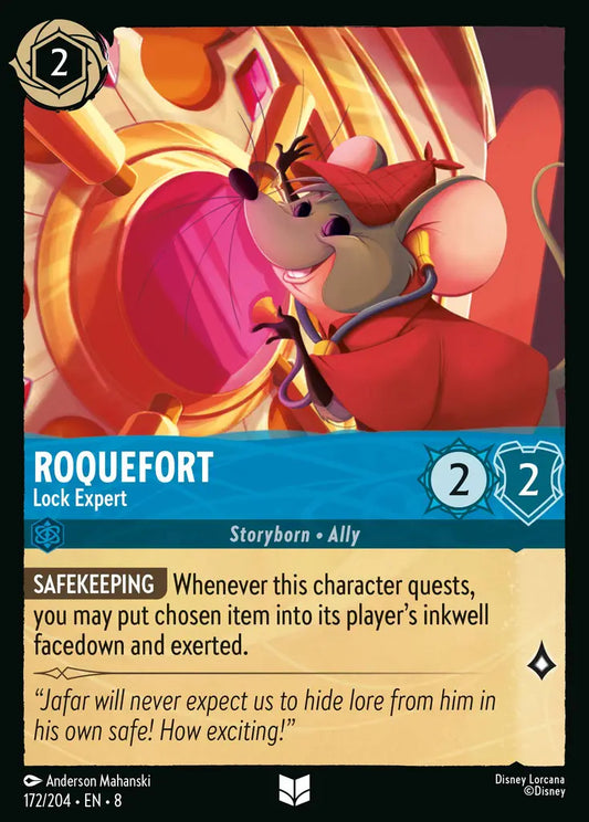 Roquefort - Lock Expert - 172/204 - Uncommon - Reign of Jafar - Disney Lorcana
