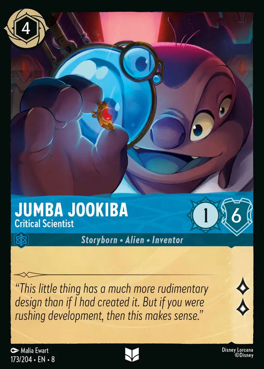 Jumba Jookiba - Critical Scientist - 173/204 - Uncommon - Reign of Jafar - Disney Lorcana