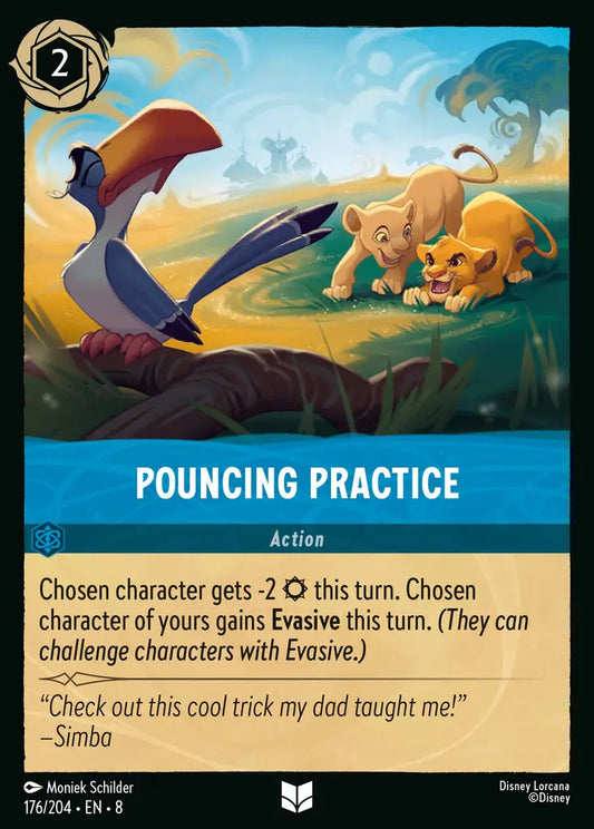 Pouncing Practice - 176/204 - Uncommon - Reign of Jafar - Disney Lorcana