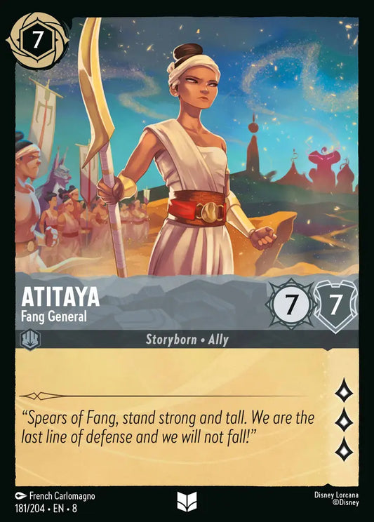 Atitaya - Fang General - 181/204 - Uncommon - Reign of Jafar - Disney Lorcana