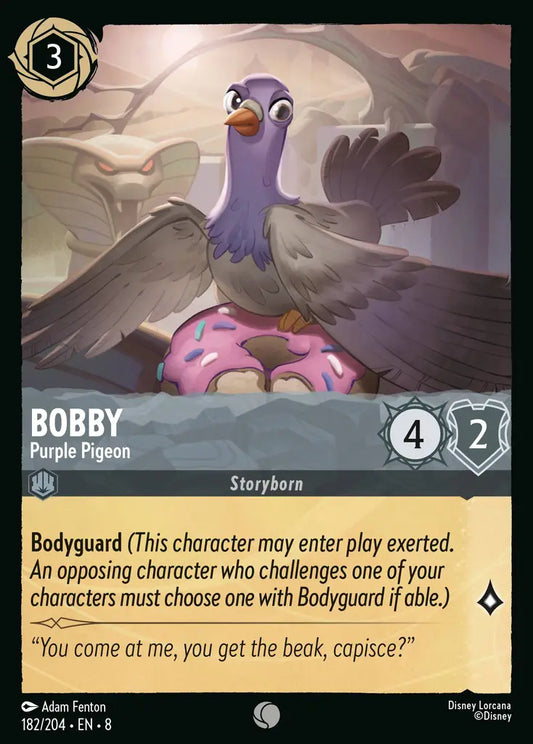 Bobby - Purple Pigeon - 182/204 - Common - Reign of Jafar - Disney Lorcana