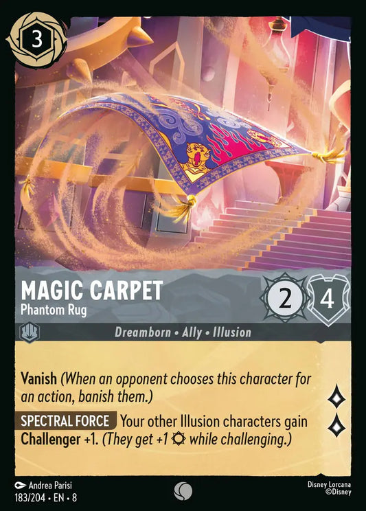 Magic Carpet - Phantom Rug - 183/204 - Common - Reign of Jafar - Disney Lorcana