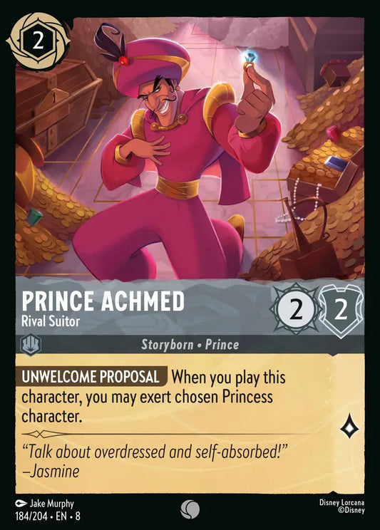 Prince Achmed - Rival Suitor - 184/204 - Common - Reign of Jafar - Disney Lorcana