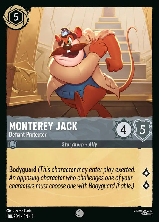 Monterey Jack - Defiant Protector - 188/204 - Common - Reign of Jafar - Disney Lorcana