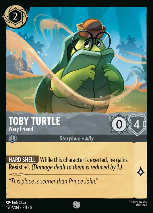 Toby Turtle - Wary Friend - 190/204 - Common - Reign of Jafar - Disney Lorcana