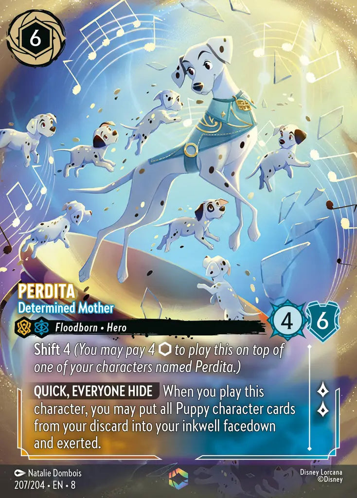 Perdita - Determined Mother - 207/204 - Enchanted - Reign of Jafar - Disney Lorcana