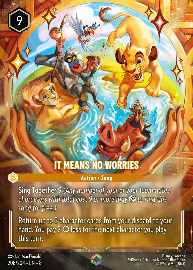 It Means No Worries - 208/204 - Enchanted - Reign of Jafar - Disney Lorcana