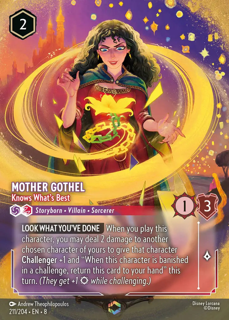 Mother Gothel - Knows What's Best - 211/204 - Enchanted - Reign of Jafar - Disney Lorcana