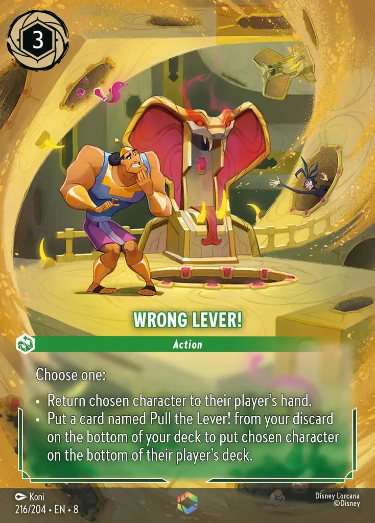 Wrong Lever! - 216/204 - Enchanted - Reign of Jafar - Disney Lorcana