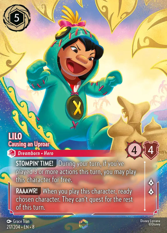 Lilo - Causing an Uproar - 217/204 - Enchanted - Reign of Jafar - Disney Lorcana