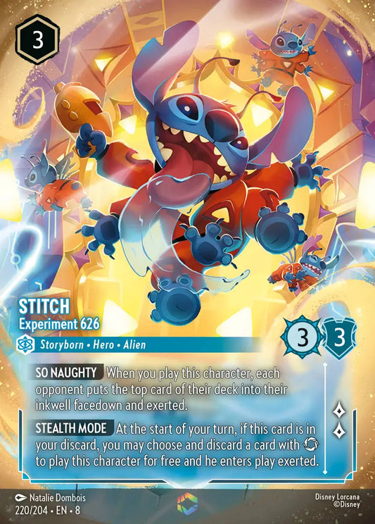 Stitch - Experiment 626 - 220/204 - Enchanted - Reign of Jafar - Disney Lorcana