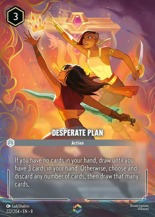 Desperate Plan - 222/204 - Enchanted - Reign of Jafar - Disney Lorcana
