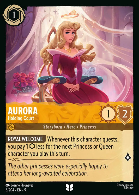 Aurora – Holding Court - 6/204 - Uncommon - Fabled - Disney Lorcana
