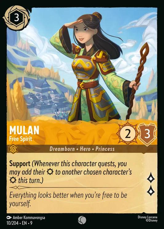 Mulan – Free Spirit - 10/204 - Common - Fabled - Disney Lorcana