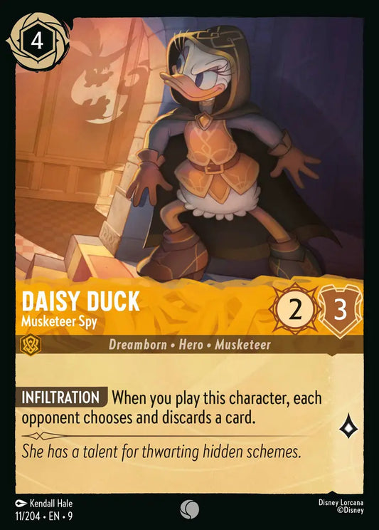 Daisy Duck – Musketeer Spy - 11/204 - Common - Fabled - Disney Lorcana