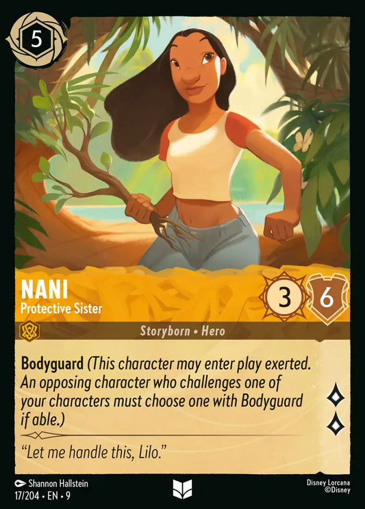 Nani – Protective Sister - 17/204 - Uncommon - Fabled - Disney Lorcana