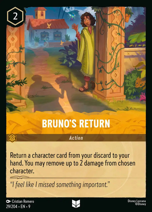 Bruno's Return - 29/204 - Uncommon - Fabled - Disney Lorcana