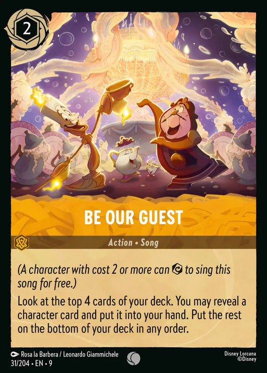 Be Our Guest - 31/204 - Common - Fabled - Disney Lorcana