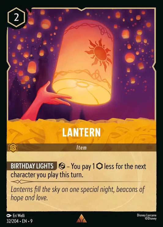 Lantern - 32/204 - Rare - Fabled - Disney Lorcana