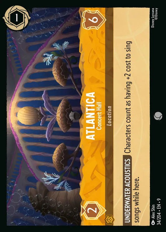 Atlantica - Concert Hall - 34/204 - Common - Fabled - Disney Lorcana