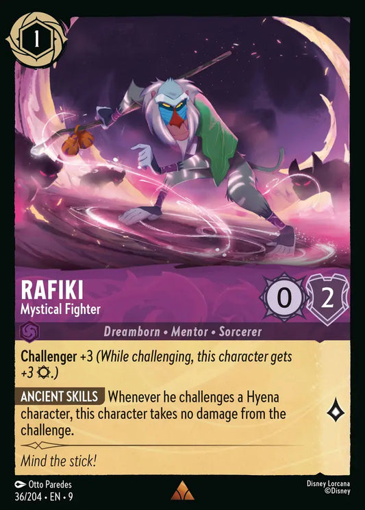 Rafiki - Mystical Fighter - 36/204 - Rare - Fabled - Disney Lorcana
