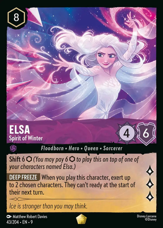 Elsa - Spirit of Winter - 43/204 - Legendary - Fabled - Disney Lorcana