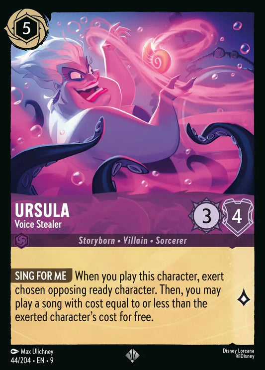 Ursula - Voice Stealer - 44/204 - Super Rare - Fabled - Disney Lorcana
