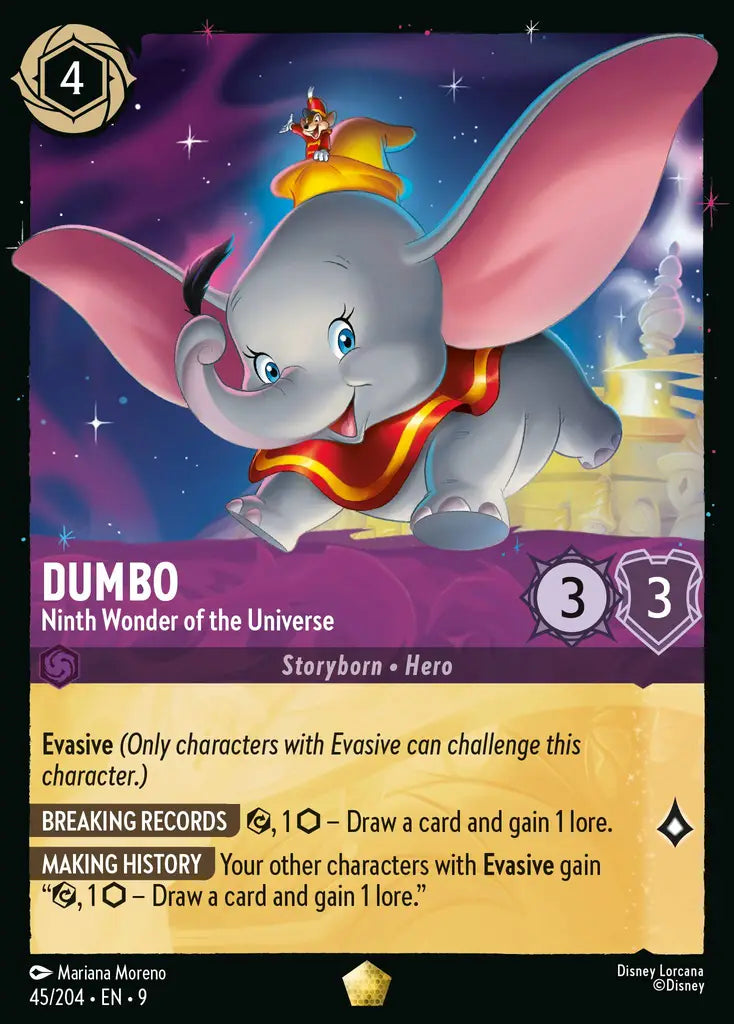 Dumbo - Ninth Wonder of the Universe - 45/204 - Legendary - Fabled - Disney Lorcana