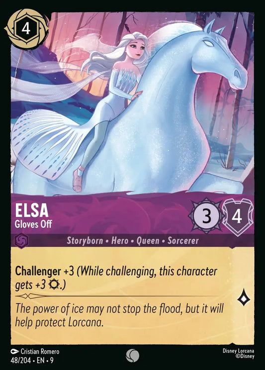 Elsa - Gloves Off - 48/204 - Common - Fabled - Disney Lorcana