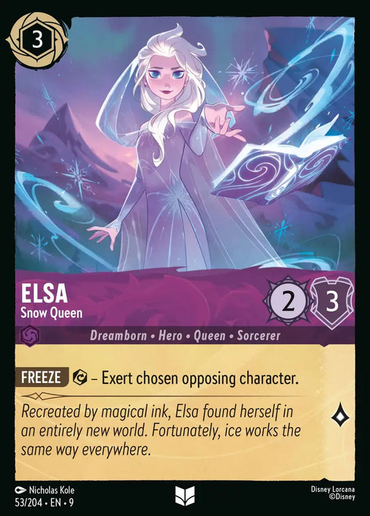Elsa - Snow Queen - 53/204 - Uncommon - Fabled - Disney Lorcana