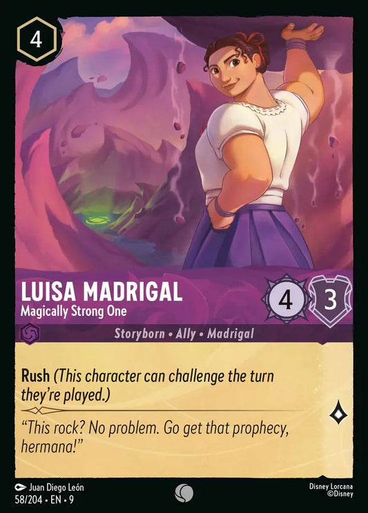 Luisa Madrigal - Magically Strong One - 58/204 - Common - Fabled - Disney Lorcana