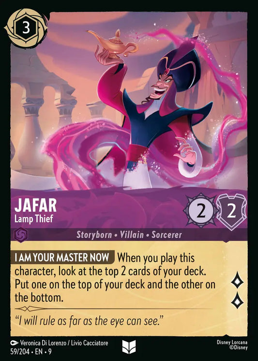 Jafar - Lamp Thief - 59/204 - Uncommon - Fabled - Disney Lorcana