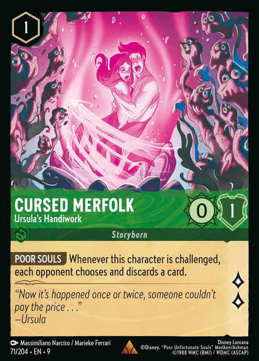 Cursed Merfolk - Ursula's Handiwork - 71/204 - Rare - Fabled - Disney Lorcana