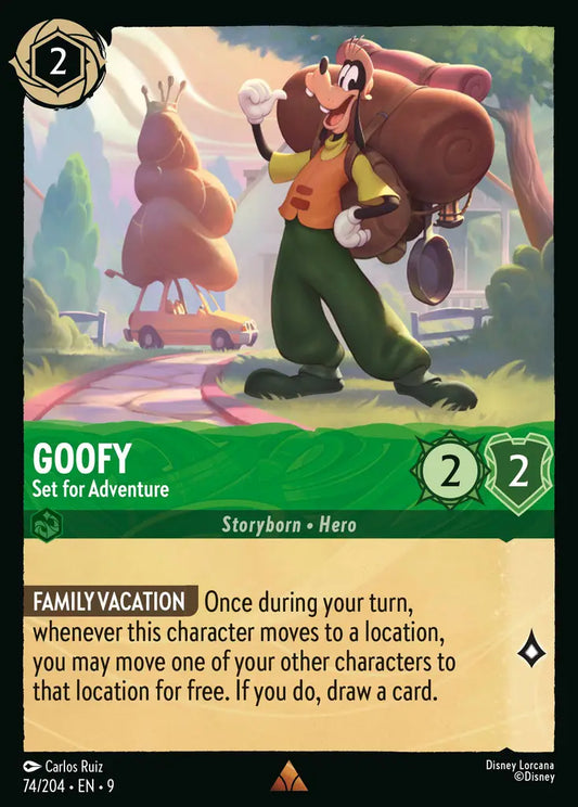 Goofy - Set for Adventure - 74/204 - Rare - Fabled - Disney Lorcana