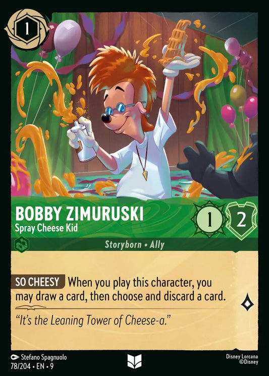 Bobby Zimurski - Spray Cheese Kid - 78/204 - Uncommon - Fabled - Disney Lorcana