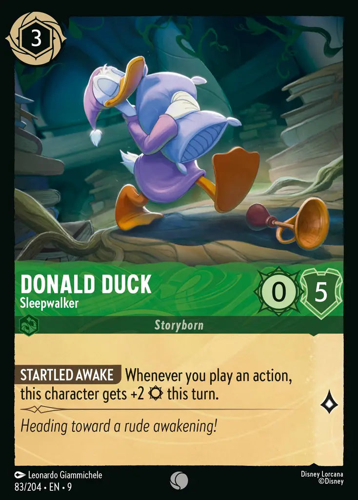 Donald Duck - Sleepwalker - 83/204 - Common - Fabled - Disney Lorcana