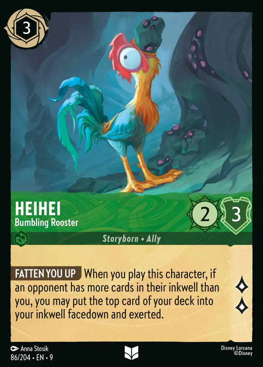 HeiHei - Bumbling Rooster - 86/204 - Uncommon - Fabled - Disney Lorcana