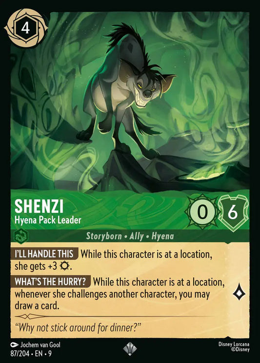 Shenzi - Hyena Pack Leader - 87/204 - Super Rare - Fabled - Disney Lorcana