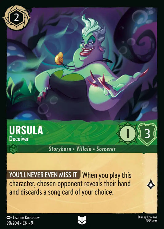Ursula - Deceiver - 90/204 - Uncommon - Fabled - Disney Lorcana