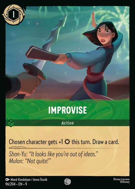 Improvise - 96/204 - Common - Fabled - Disney Lorcana
