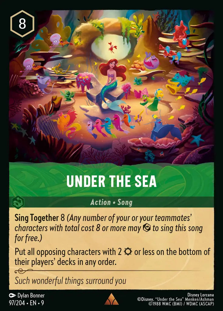 Under The Sea - 97/204 - Rare - Fabled - Disney Lorcana