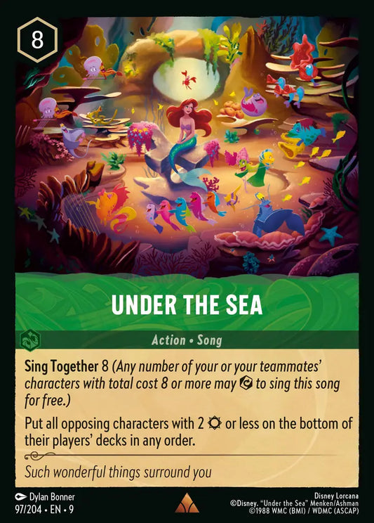 Under The Sea - 97/204 - Rare - Fabled - Disney Lorcana
