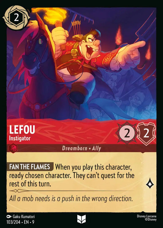 LeFou - Instigator - 103/204 - Rare - Fabled - Disney Lorcana