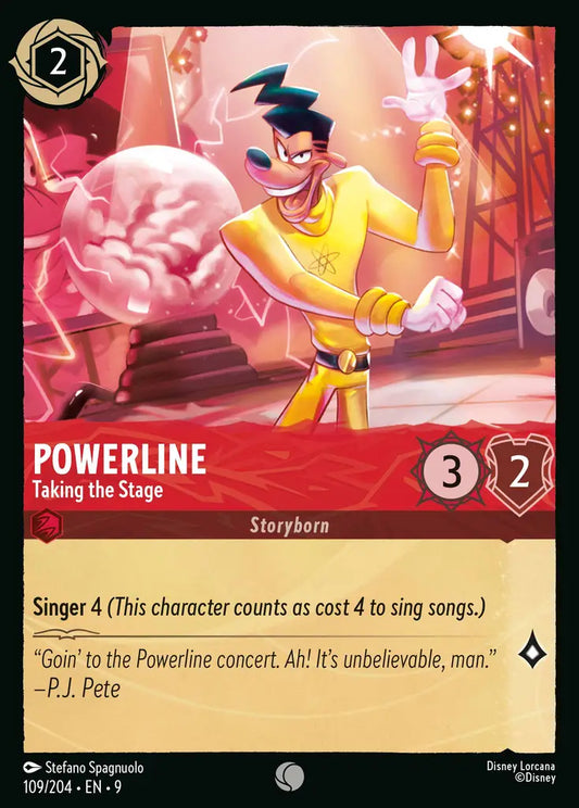Powerline - Taking the Stage - 109/204 - Common - Fabled - Disney Lorcana