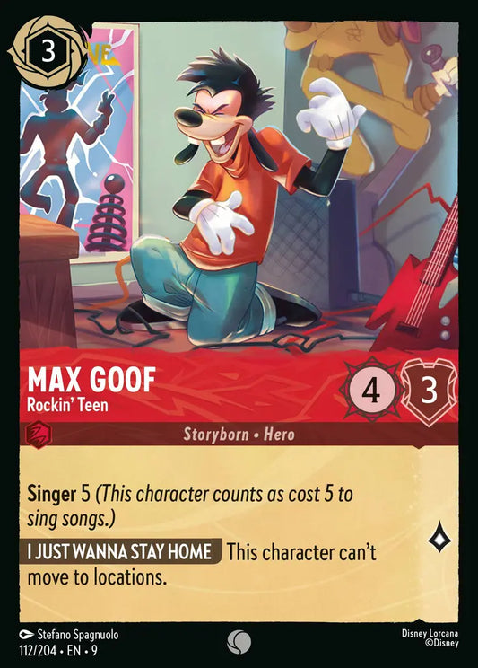 Max Goof - Rockin' Teen - 112/204 - Common - Fabled - Disney Lorcana